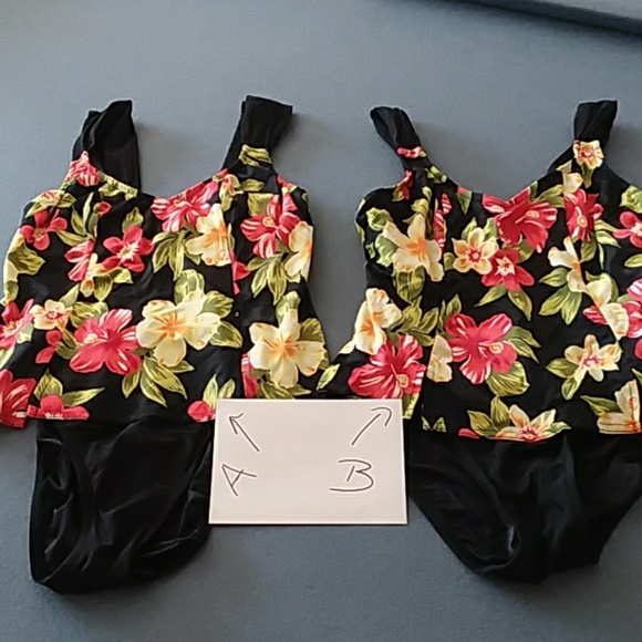 Tropical floral bathing suit - Picture 5 of 7